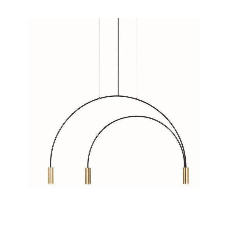 Lustre design branches fines en forme de U