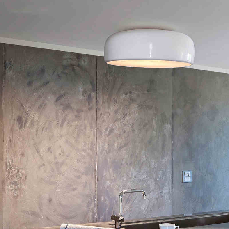 Plafonnier design arrondi LED laqué Round