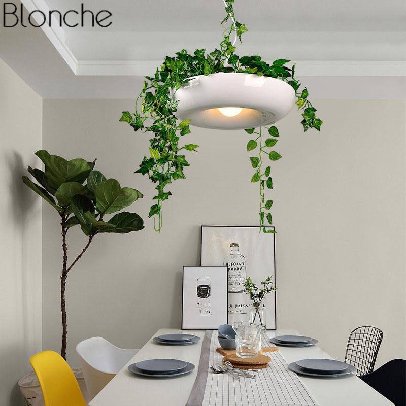 Suspension moderne arrondie pour plante Pot