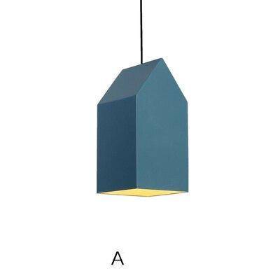 Suspension design à LED avec abat-jour en aluminium coloré Home