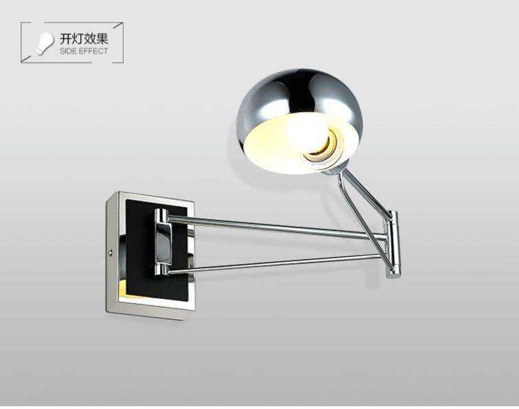 Applique murale LED chromé ajustable Sconce