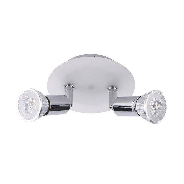 Plafonnier LED chromé à spots Home