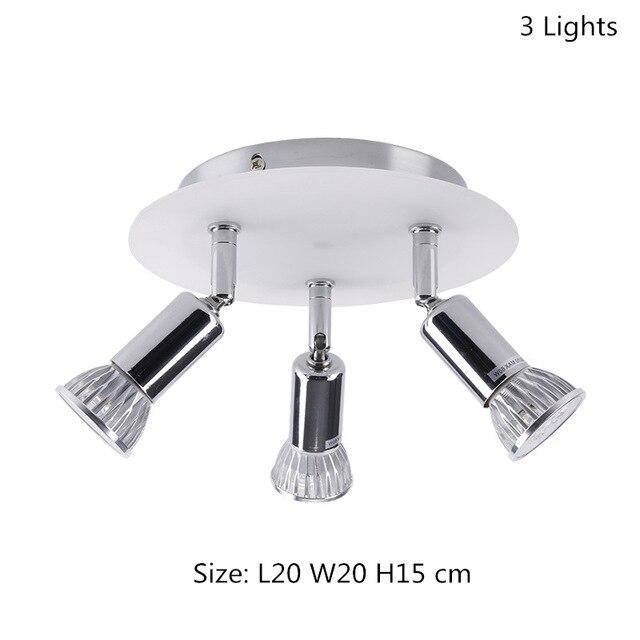 Plafonnier LED chromé à spots Home