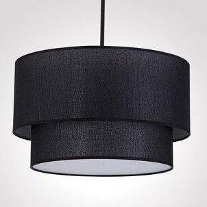 Suspension LED cylindrique en tissu Foyer