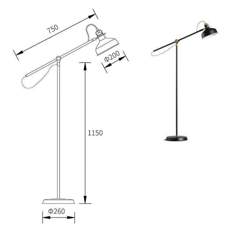 Lampadaire moderne ajustable Retro