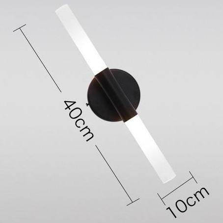 Applique murale dorée cylindrique à LED Vanity