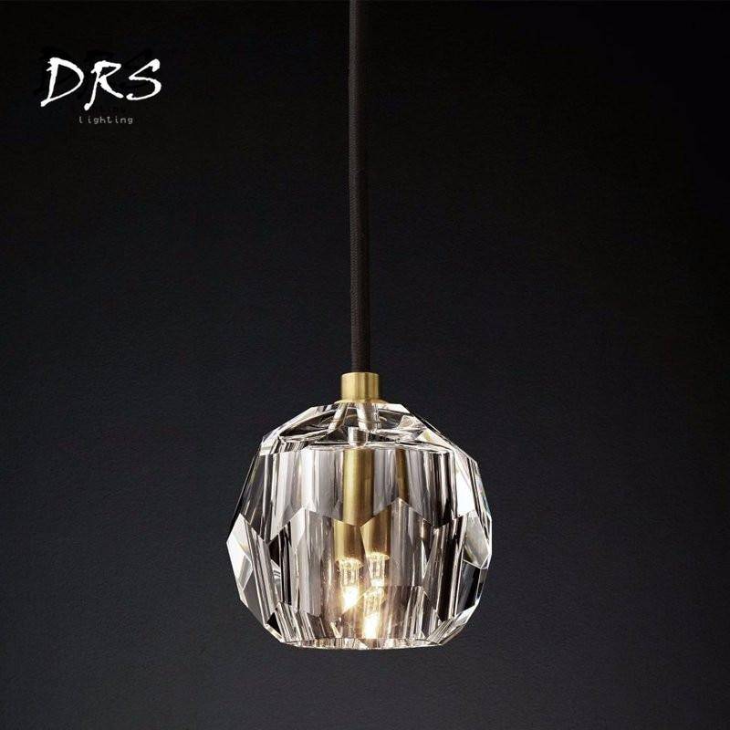 Suspension design boule de cristal moderne Luxury
