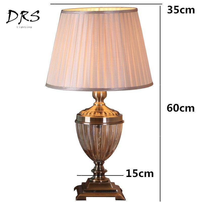 Lampe de chevet chic avec abat-jour en tissu Fabric