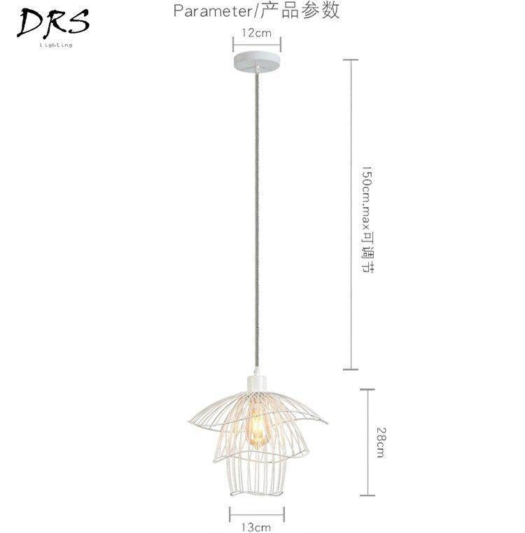 Suspension design en cage de couleur Concise