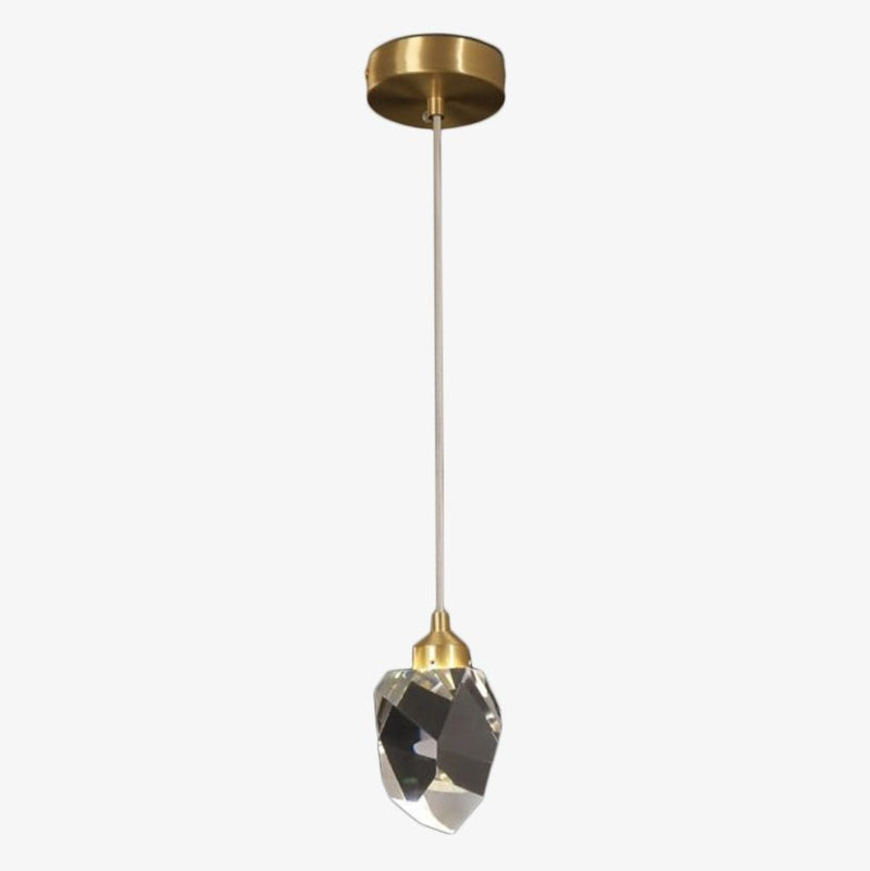 Suspension simple moderne LED en cristal Tyana