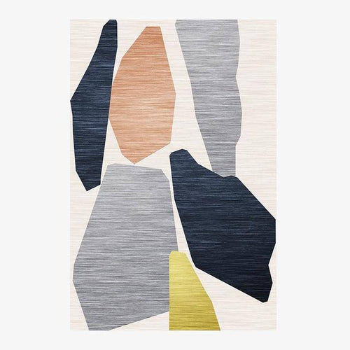 Tapis design rectangle à formes Area