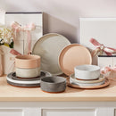 Service de table porcelaine bord relevé style moderne