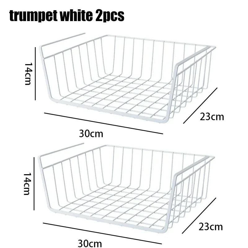 panier de rangement suspendu en métal pour espace de travail et rangement - vue 12 sur 18