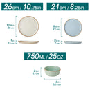 Service de table gres 1224 pieces assiettes bols