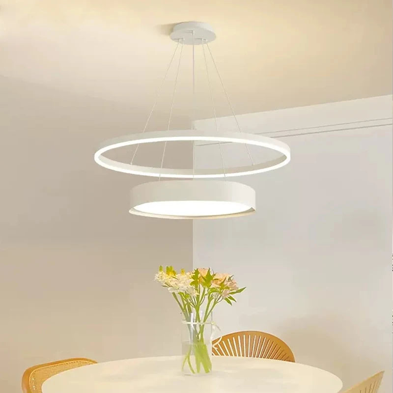 lustre nordique moderne à led design créatif et simple - vue 3 sur 8