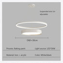 lustre nordique moderne à led design créatif et simple