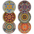 Service de table ceramique floral style boheme 24 pieces