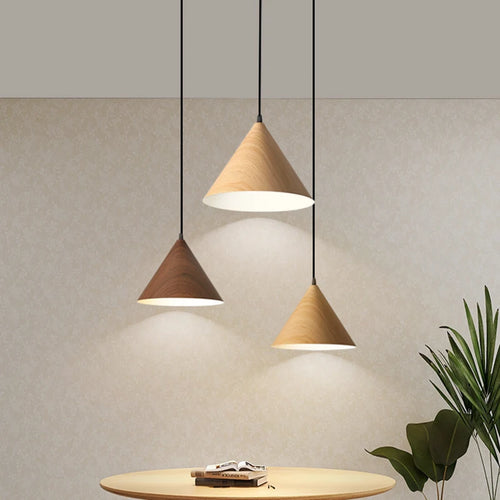Suspension bois grain simple moderne jap vintage bar