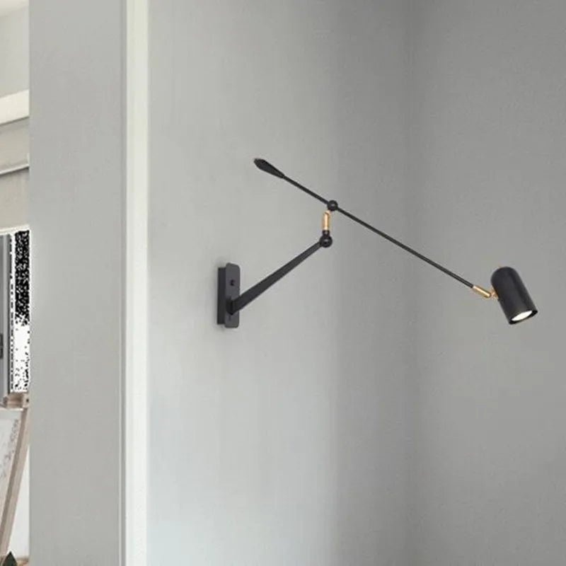 applique murale à led rétractable avec bras pliable - vue 5 sur 10