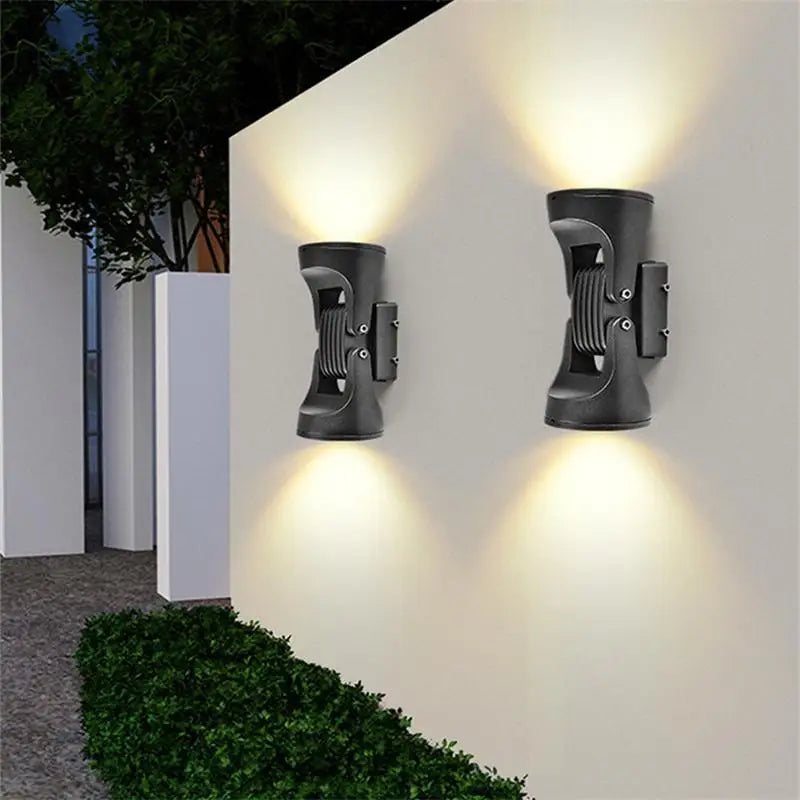 applique murale double tête éclairage paysage étanche aluminium - vue 6 sur 9