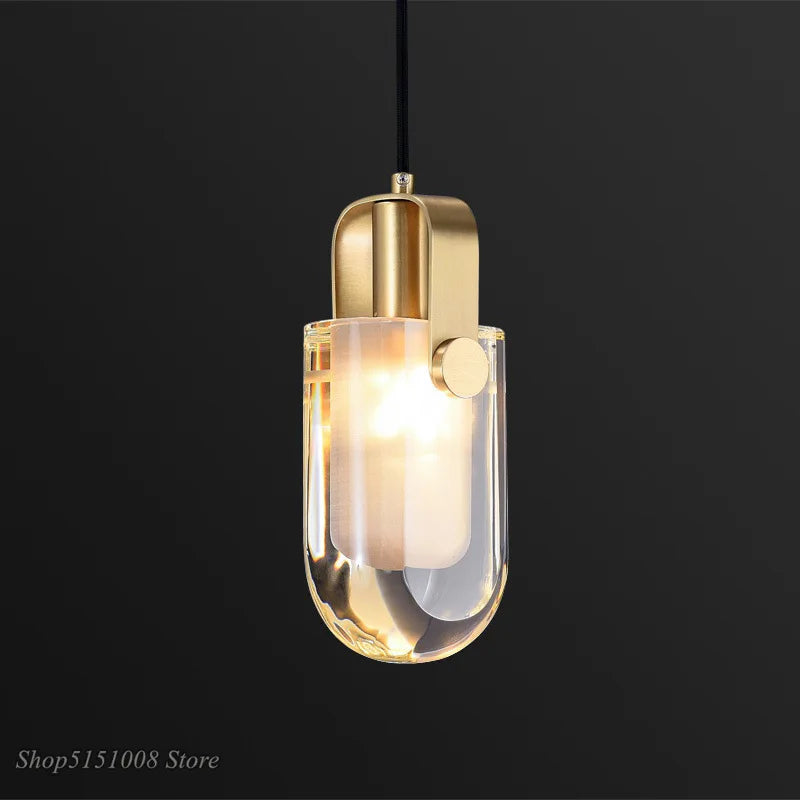 lampes suspendues en cristal nordique pour restaurant de luxe - vue 7 sur 7