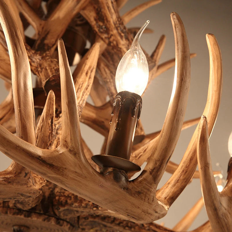lustre en résine en forme de bois de cerf pour décoration de maison