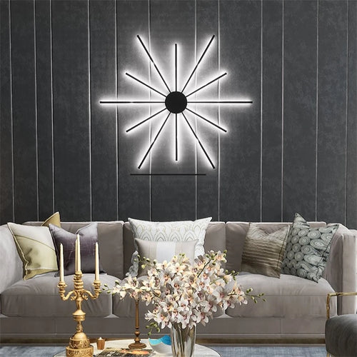 applique murale moderne design simple avec ligne de lumière led