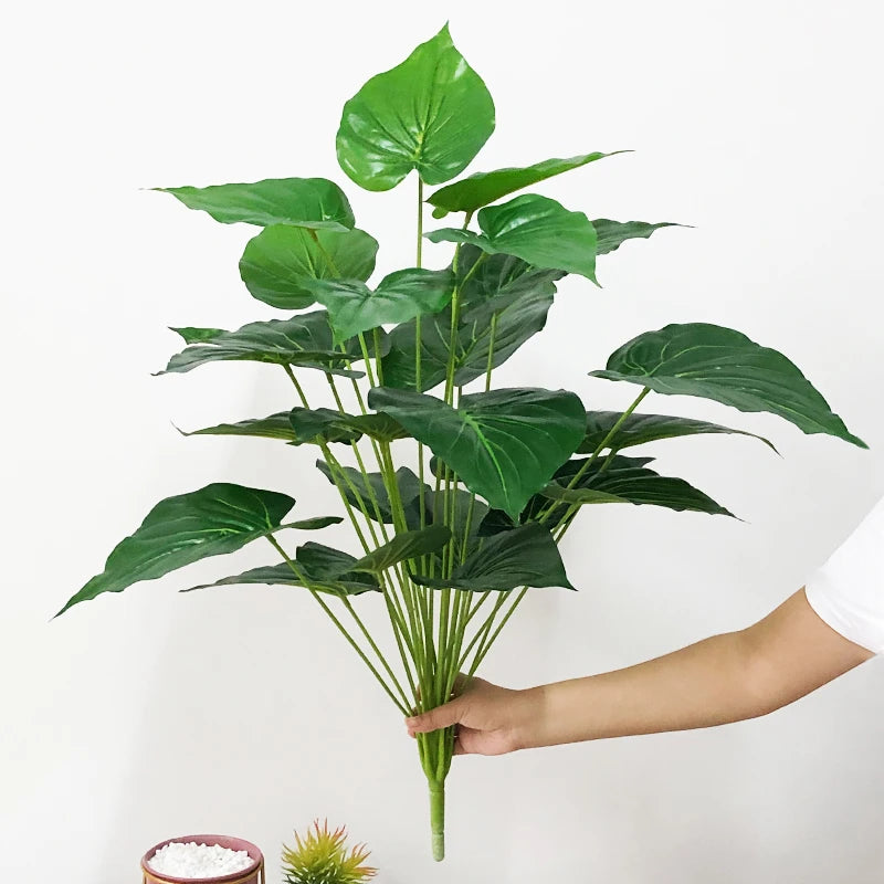 plantes artificielles monstera grandes feuilles pour décoration intérieure - vue 7 sur 21