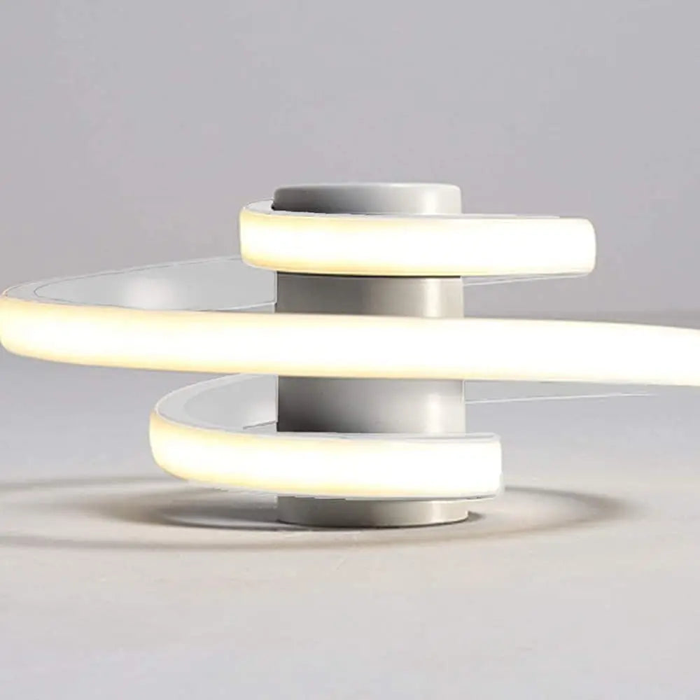 Plafonnier LED moderne en forme de spirale - vue 7 sur 8