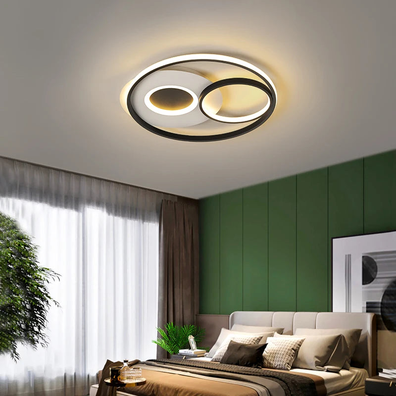 plafonnier moderne à leds ultra mince pour intérieur élégant - vue 5 sur 10