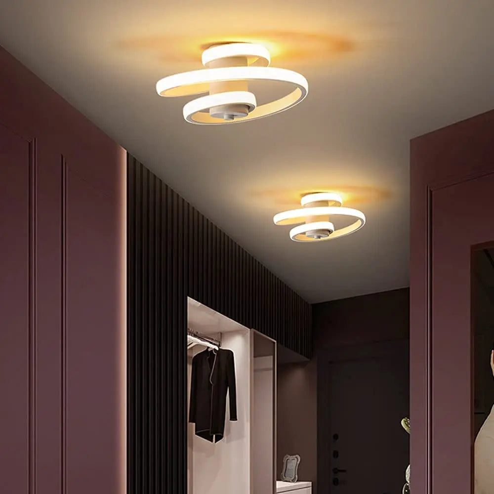 Plafonnier LED moderne en forme de spirale - vue 5 sur 8