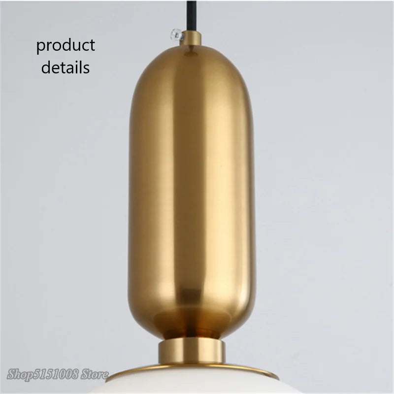 boule de verre moderne suspension led luminaire décoratif