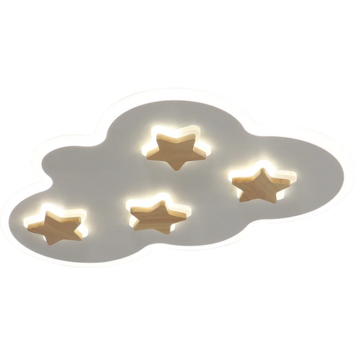 plafonnier led créatif nuages et étoiles pour enfants