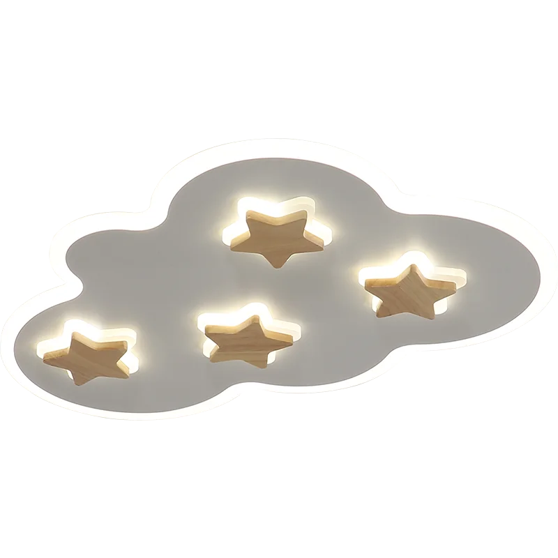 plafonnier led créatif nuages et étoiles pour enfants - vue 6 sur 9
