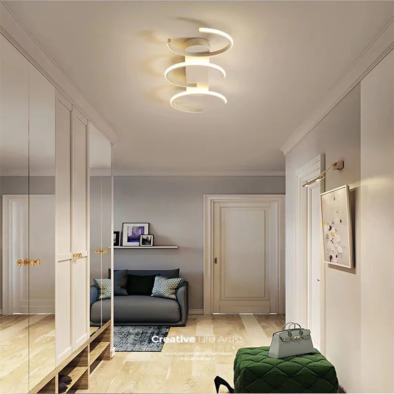 Moderne LED salon plafonnier chambre salle à manger éclairage intérieur étude couloir plafonnier lumière pour chambre lustres - vue 5 sur 12
