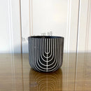 moule en silicone pour pot de fleurs en béton fait maison