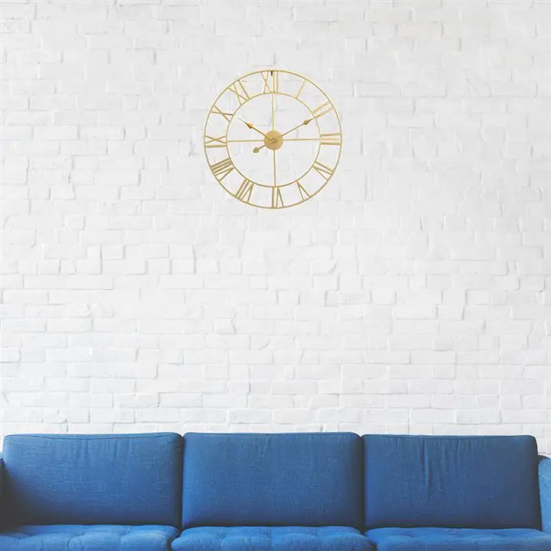 horloge murale silencieuse en fer décoration simple pour la maison - vue 10 sur 9