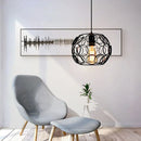 Luminaires suspendus en fer industriel rétro