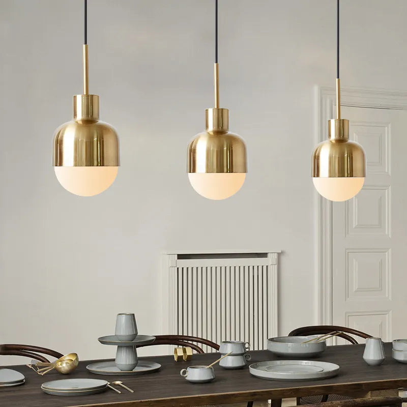 luminaire suspendu led doré