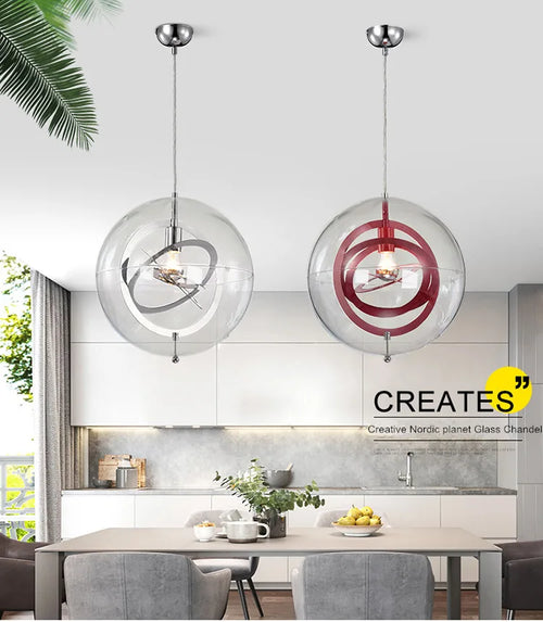 lustre étoile en verre design nordique personnalisé pour intérieur moderne