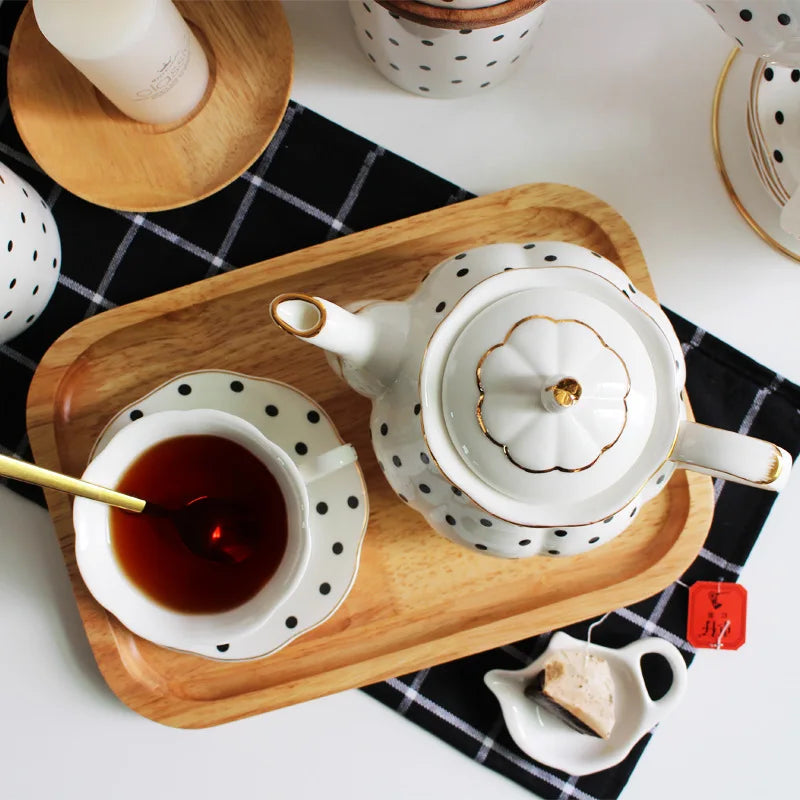 Service à thé anglais porcelaine fine peint main - vue 4 sur 6
