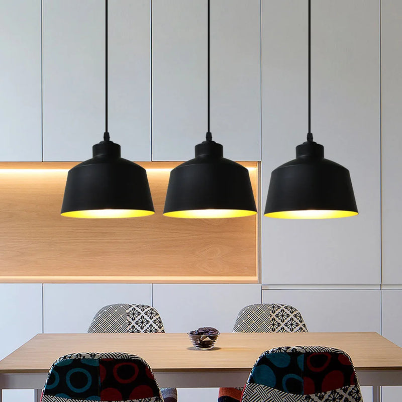suspension loft nordique moderne avec 3 suspensions pour cuisine