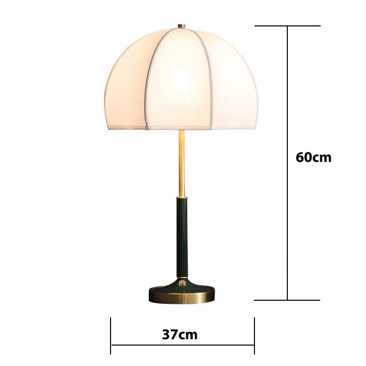 Lampe à poser rétro LED abat-jour rond American - vue 6 sur 6