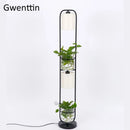 lampadaire moderne à led en verre pour décoration intérieure