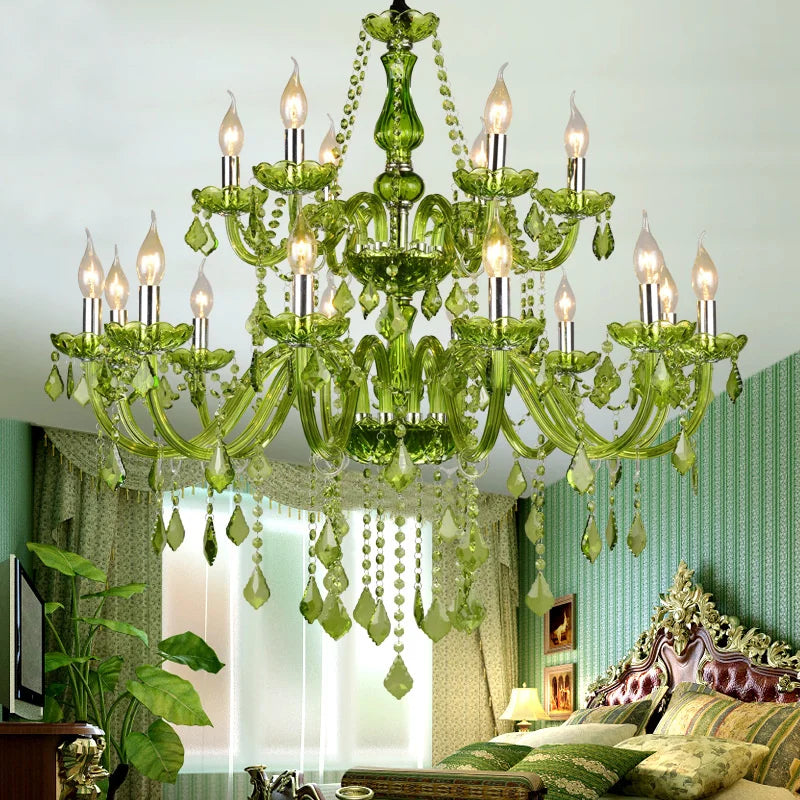 lustre en cristal de luxe pour mariage et restauration