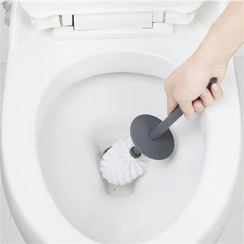 brosse de toilette moderne avec couvercle et design élégant