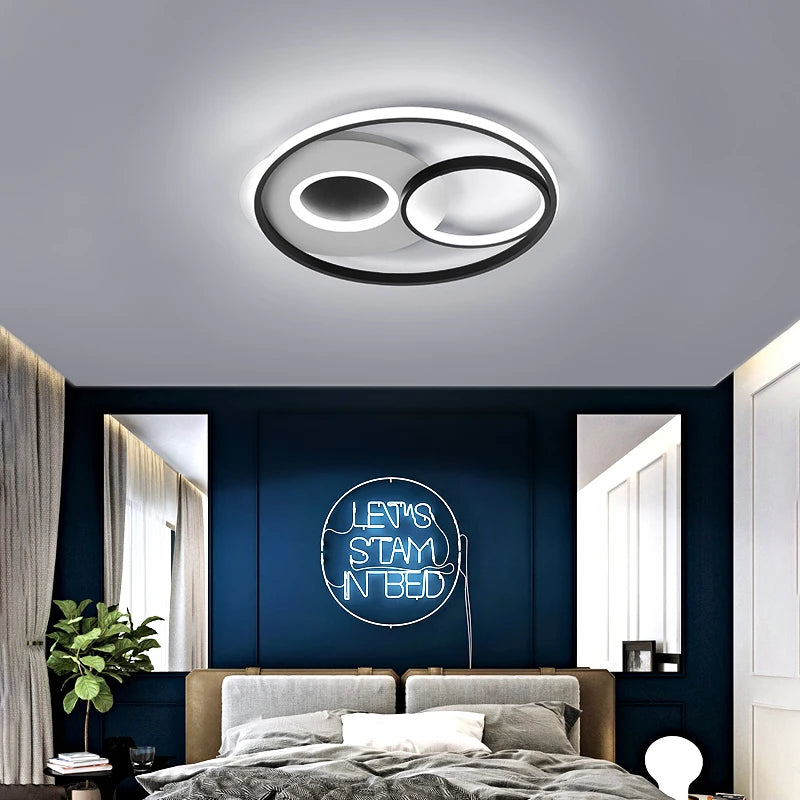 plafonnier moderne à leds ultra mince pour intérieur élégant - vue 6 sur 10