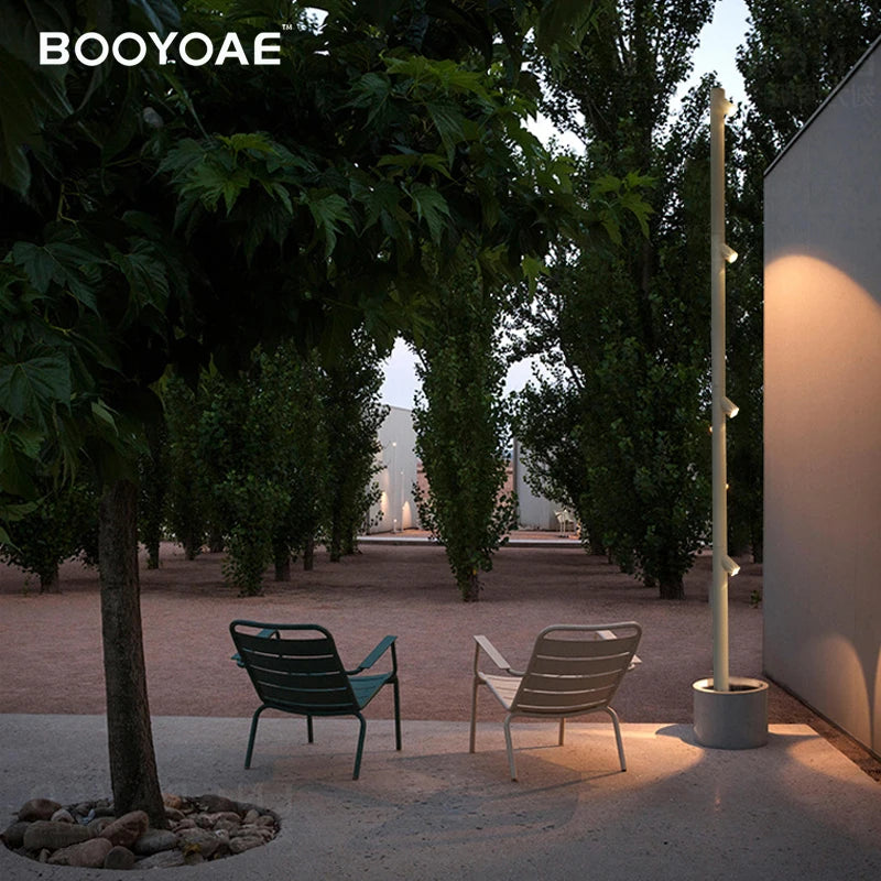 Lampadaire extérieur de pelouse moderne en aluminium - vue 6 sur 10