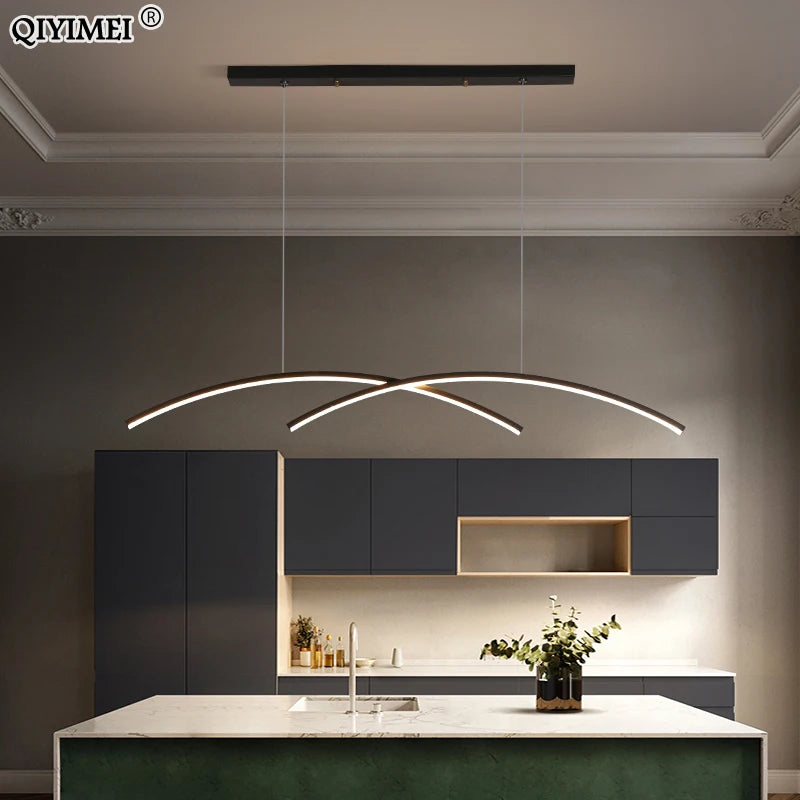 suspension led moderne à intensité variable éclairage intérieur nouvelle lampe