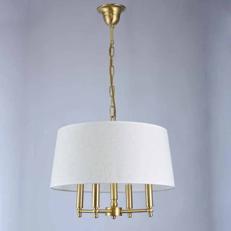 lustre en cuivre véritable pour décoration moderne intérieure - vue 2 sur 6